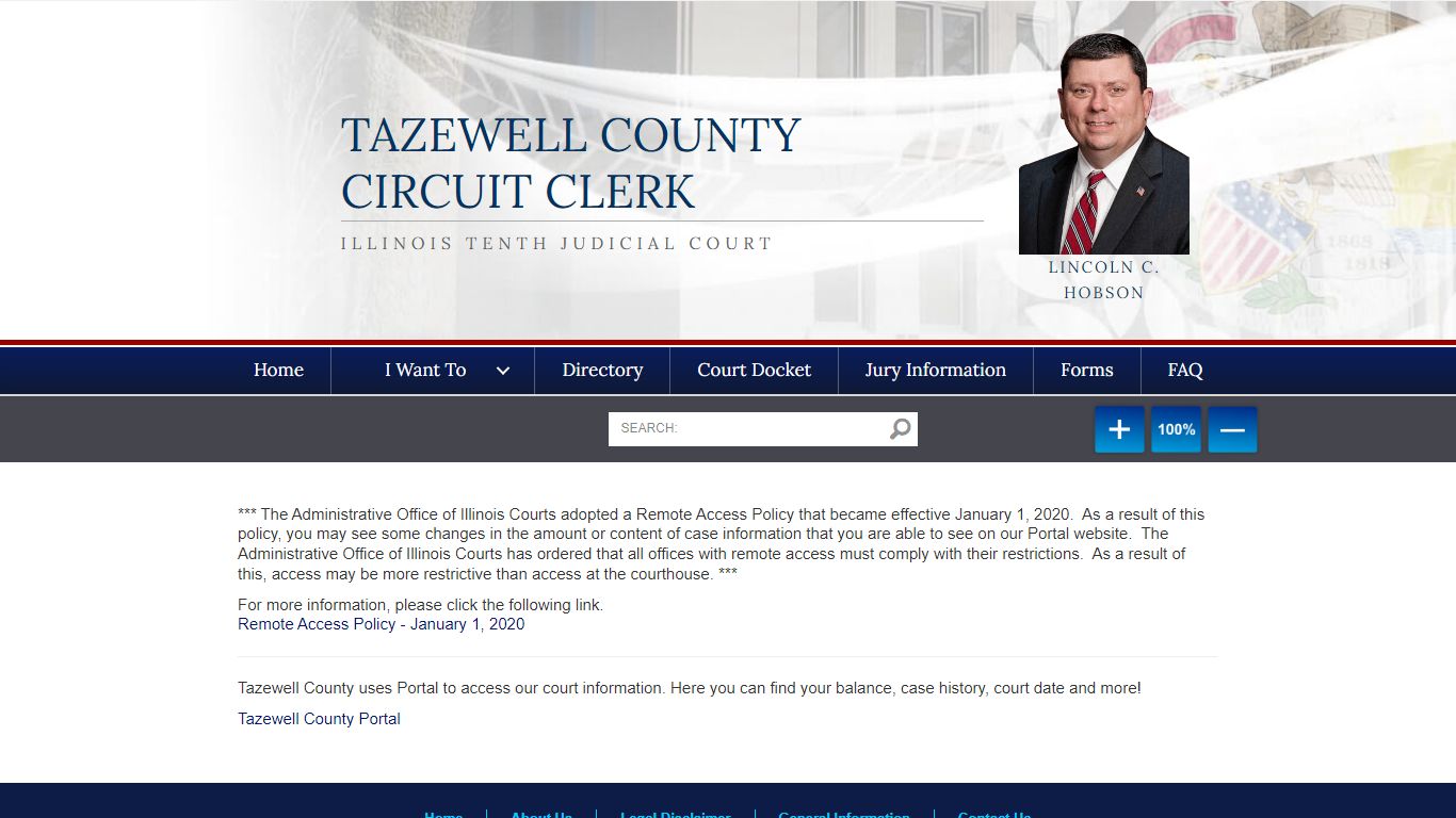 Online Court Records - Tazewell County Circuit Clerk